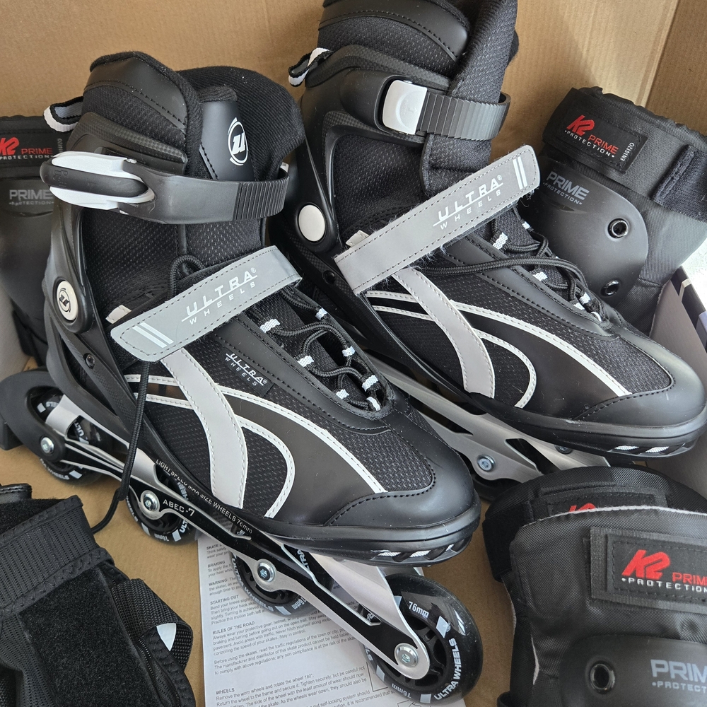 Ultra Inline Skates Black and Gray